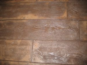 Wood Plank Stamped Concrete Texture